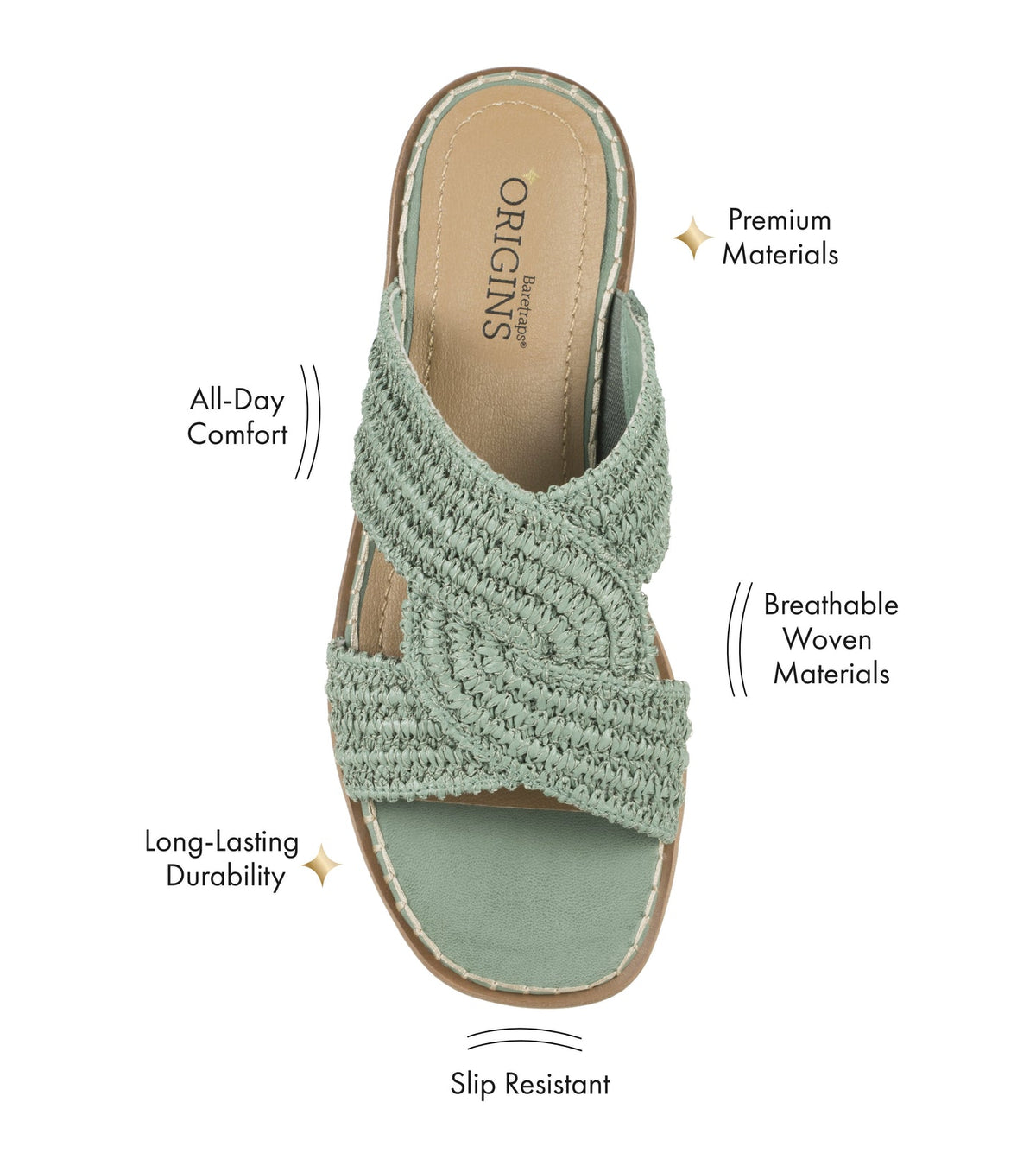 Navene Slide Sandal | Baretraps
