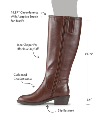 Nena Wide Calf Riding Boot | Baretraps