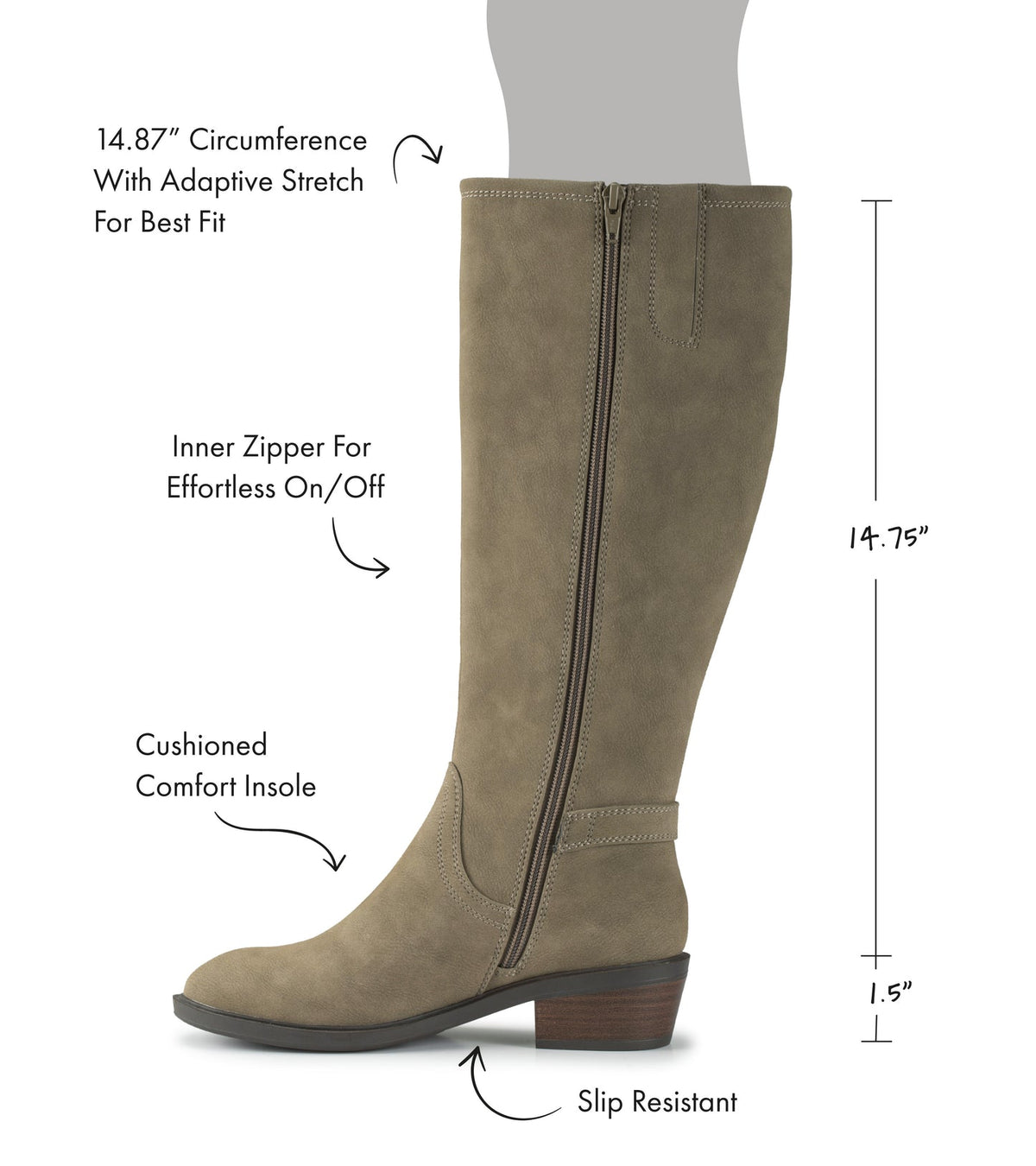 Nena Wide Calf Riding Boot | Baretraps