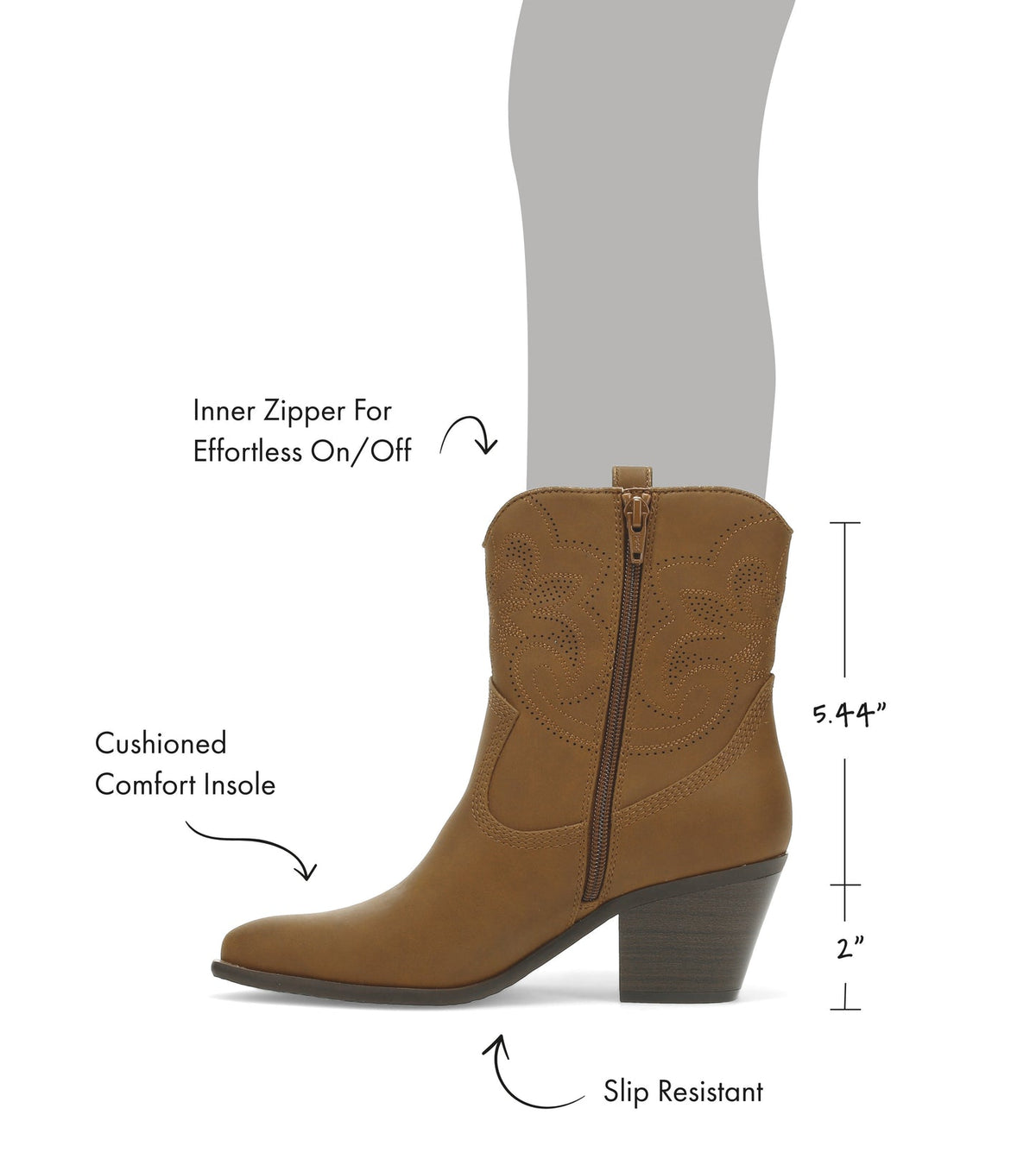 Yenni Western Boot | Baretraps