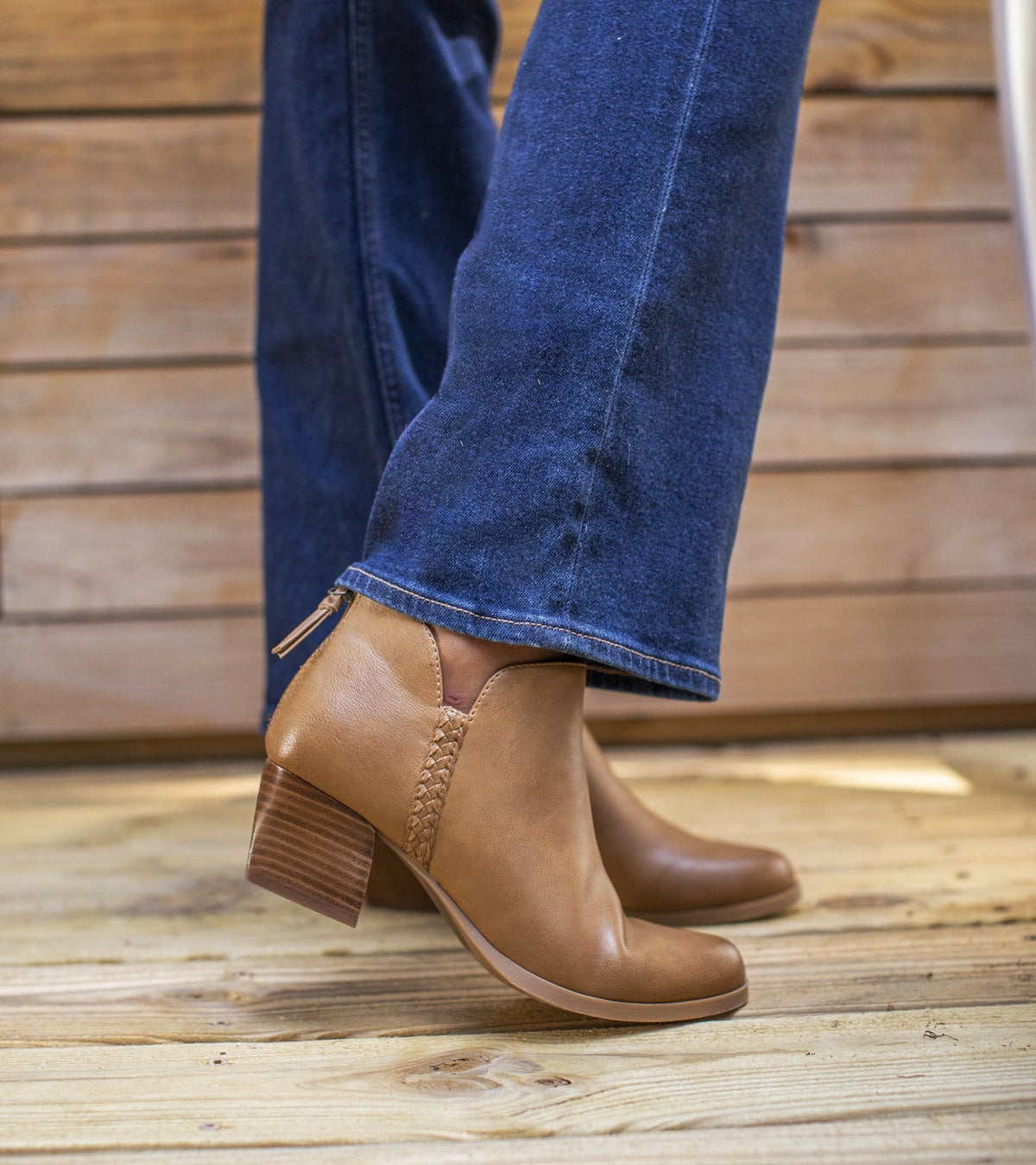Lauryn Block Heel Ankle Bootie | Baretraps